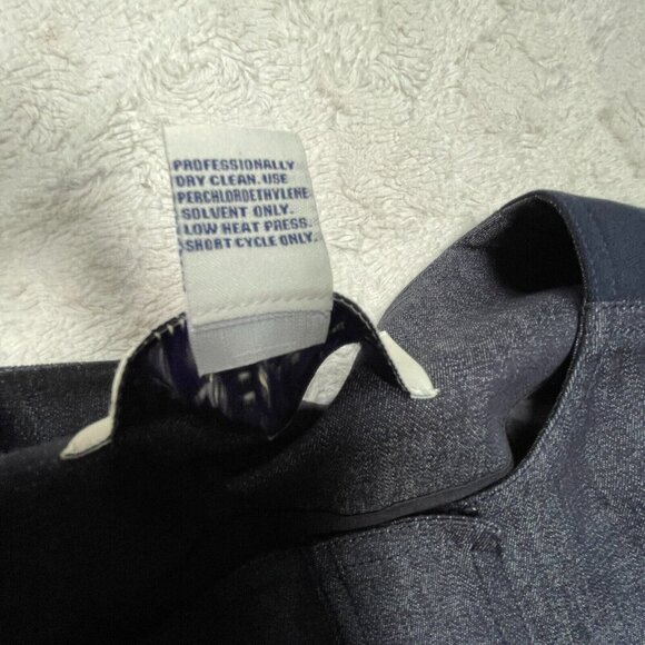 Doncaster Women's 14 Semi-Casual Navy Crew Neck Long Sleeve Full Zip Top Jacket - Picture 4 of 10